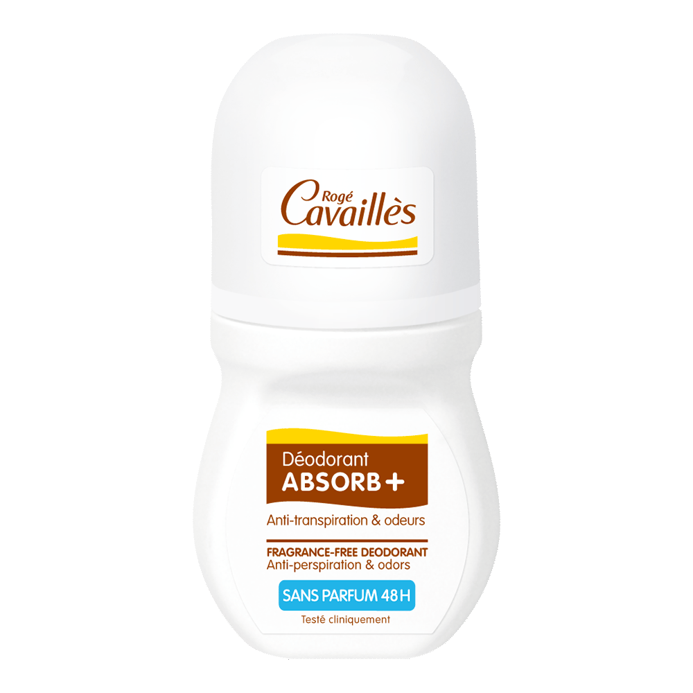 48h Fragrance-free Absorb+ roll-on deodorant
