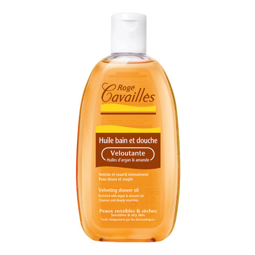 Velvety shower oil
